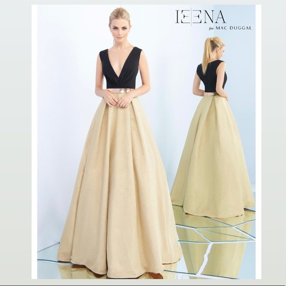Mac Duggal Dresses & Skirts - SOLD❤️❤️ Ieena for Mac Duggal black and gold ball gown size 8